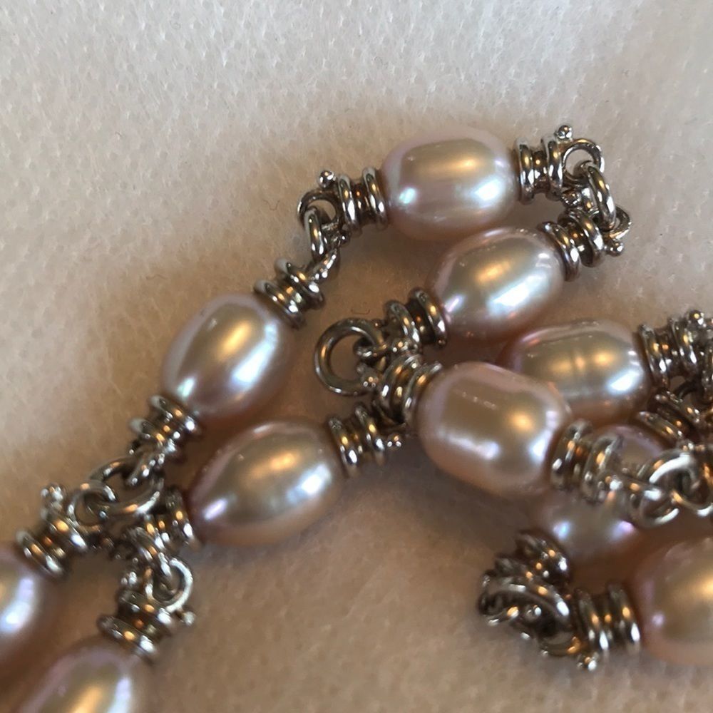 Honora White Iridescent Pearls in Sterling Silver!! - Picture 5 of 8
